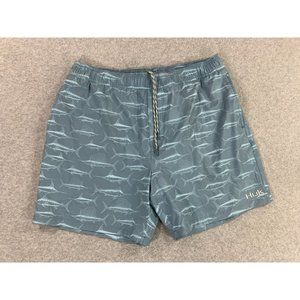 HUK‎ Fishing Athletic Fit Marlin Shorts (Men's XL) Blue